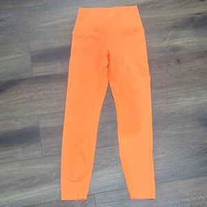 Bright Orange High-Waisted Leggings